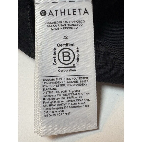 Athleta Women’s Black Skort Plus Size 22 Soho Tennis Athletic Pickleball READ - Picture 7 of 8